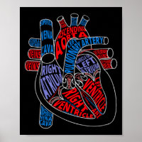 Teile des Herzens Anatomisches Herz-Geschenk für K