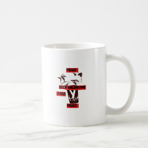 Teile die Liebe: Ein Glas Valentine Peace Kunst Tasse