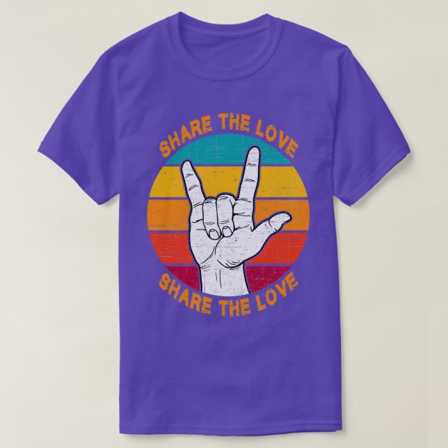 Teile die Liebe T-Shirt (Design vorne)