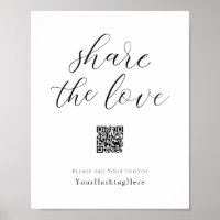 Teile die Liebe | Wedding Hashtag Signature Elegan