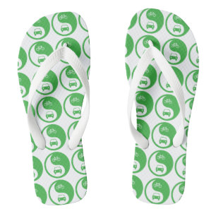 Teile die Straße Yin Yang Flip Flops