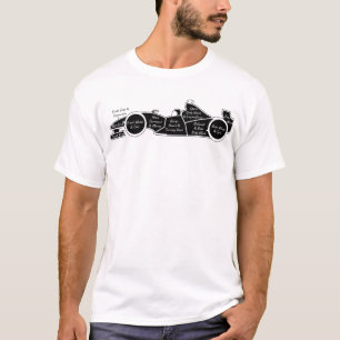 Teile eines Rennwagens T-Shirt
