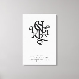 Teile eines Zeichens 20 x 30 Leinwanddruck