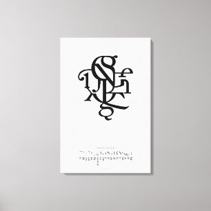 Teile eines Zeichens 20 x 30 Leinwanddruck