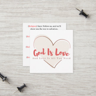 Teile Gottes Liebe Gospel-Traktat Anrufkarte Telefonnummerkarte