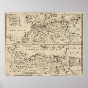 Teile von Barbary, Afrika Poster