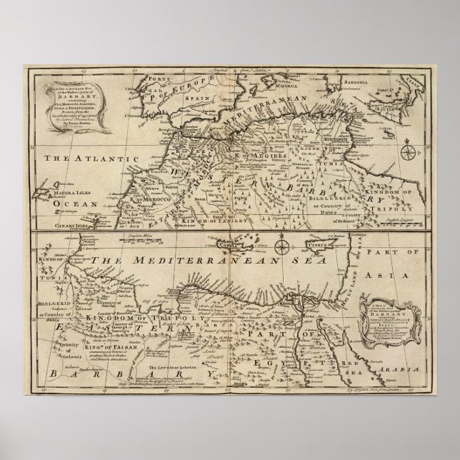 Teile von Barbary, Afrika Poster (Vorne)