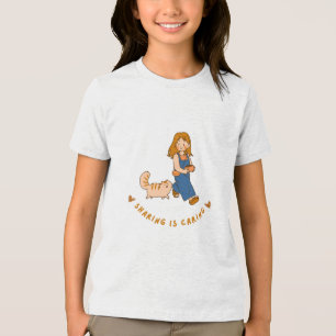 Teilen-ist-Kümmern T-Shirt-Design Tri-Blend Shirt