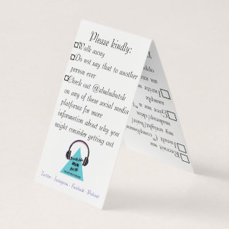 Teilen Sie Checklistenkarte aus Visitenkarten