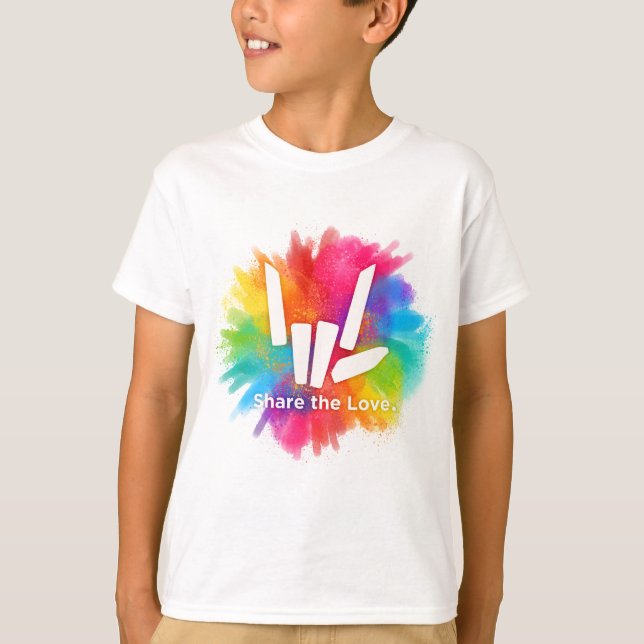 Teilen Sie das Liebe ® T-Shirt (Vorderseite)
