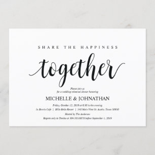 Teilen Sie die glückliche Probe Dinner lädt Einladung