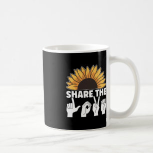 Teilen Sie die Liebe ASL American Sign Language Aw Kaffeetasse