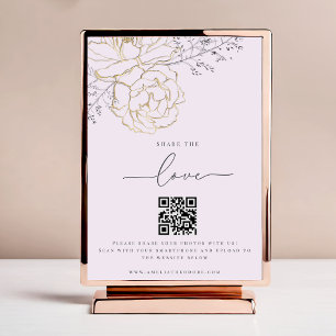 Teilen Sie die Liebe Lilac Wedding Foto Share QR C