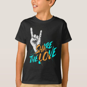 Teilen Sie die Liebe Männer Frauen Kinder Jungs Mä T-Shirt