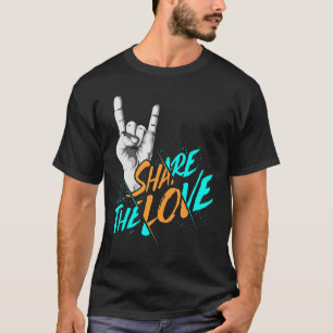 Teilen Sie die Liebe Männer Frauen Kinder Jungs Mä T-Shirt
