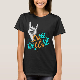 Teilen Sie die Liebe Männer Frauen Kinder Jungs Mä T-Shirt
