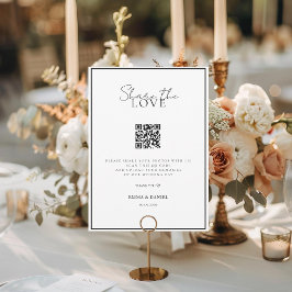 Teilen Sie die Liebe QR Code White Wedding Galery