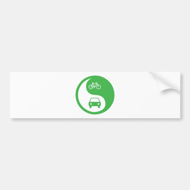 Teilen Sie die Straße Yin Yang Autoaufkleber (Vorne)