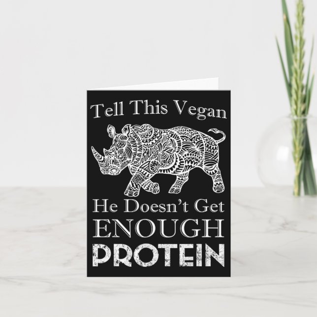 Teilen Sie diese Vegane ProteinVegane Bodybuilding Karte (Vorderseite)