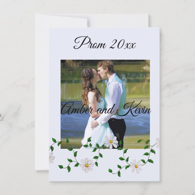 Teilen Sie ein Prom-Bild mit Sweet Daisises Einladung (Vorderseite)