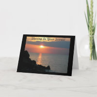 Teilen Sie Ihr Beileid am traurigen Strand