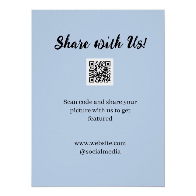 Teilen Sie Ihr Bild Scannen Sie den QR-Code, um de Poster (Vorderseite)