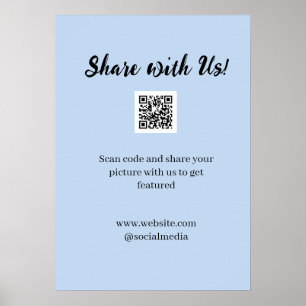 Teilen Sie Ihr Bild Scannen Sie den QR-Code, um de Poster