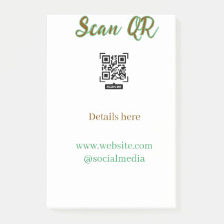 Teilen Sie Ihr Bild Scannen Sie den QR-Code, um We Post-it Klebezettel