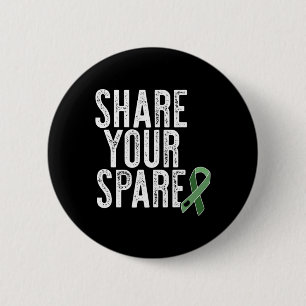 Teilen Sie Ihre ErsatzOrganspende Nierentransplant Button
