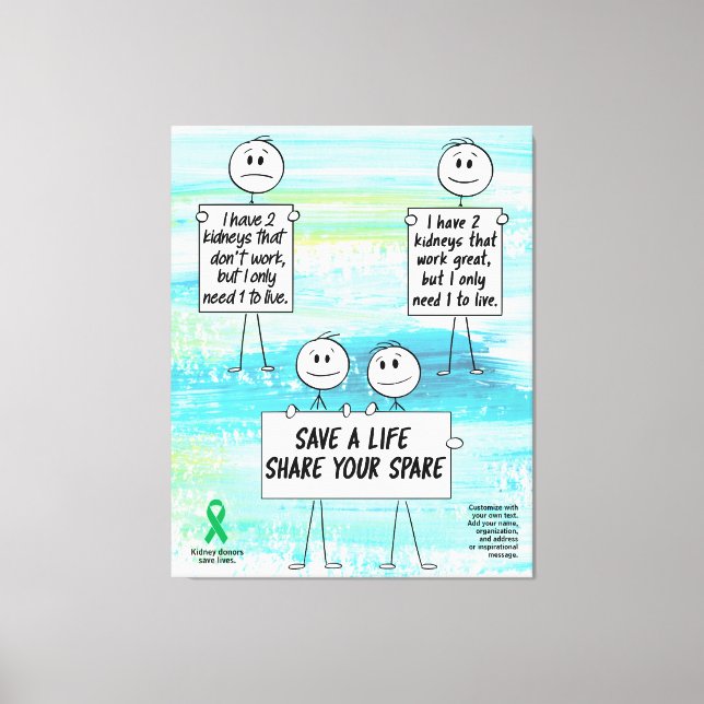 Teilen Sie Ihre Freizeit mit einer lebendigen Nier Leinwanddruck (Vorderseite)