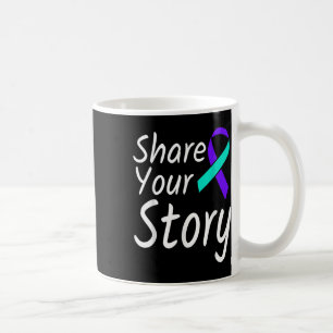 Teilen Sie Ihre Geschichte Suizidprävention Ribbon Kaffeetasse