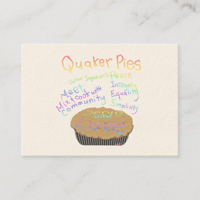 Teilen Sie Karten für neue Mitglieder und Besucher (Vorderseite)