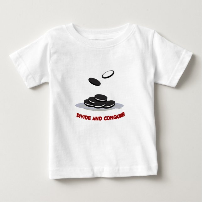 Teilen Sie und erobern Sie Kindert-stück Baby T-shirt (Vorderseite)