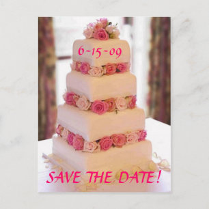 Teilen Sie unser Liebe-retten das Datum Ankündigungspostkarte