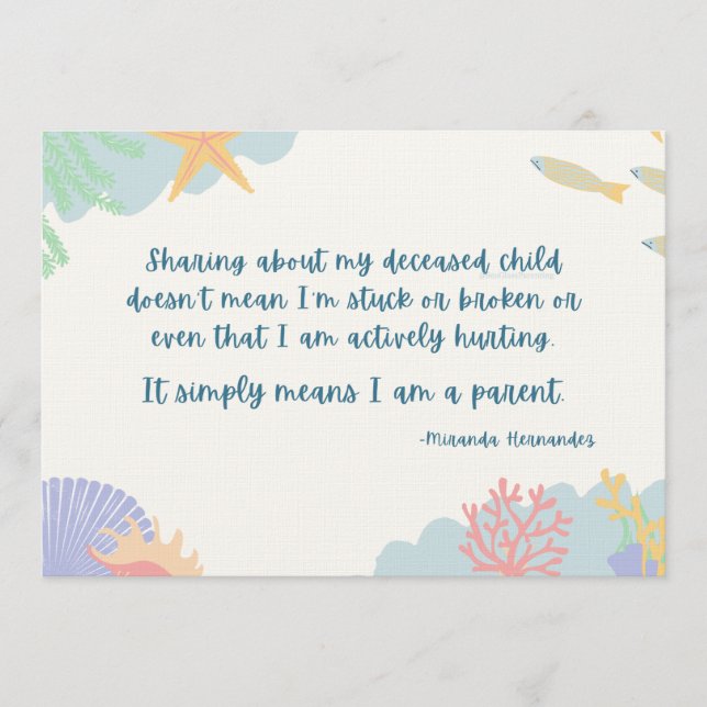 Teilen von meinem verstorbenen Kind b/c Ich bin El Programm (Vorderseite)