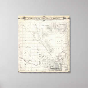 Teilgebiete Pioneer Land Co Leinwanddruck