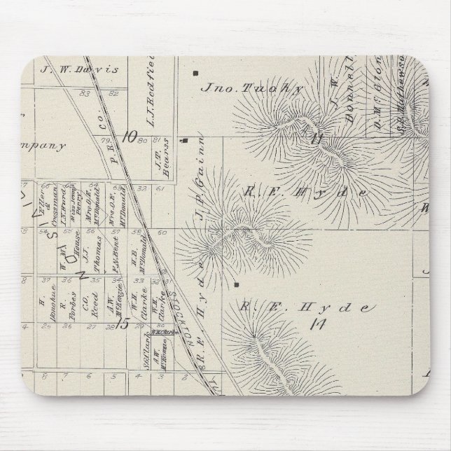 Teilgebiete Pioneer Land Co Mousepad (Vorne)