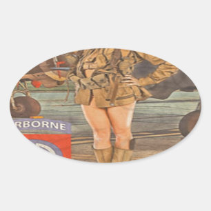 Teilnahme am 82. Im Flugzeug Ovaler Aufkleber