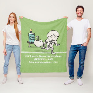 Teilnahme am Leben Fleecedecke