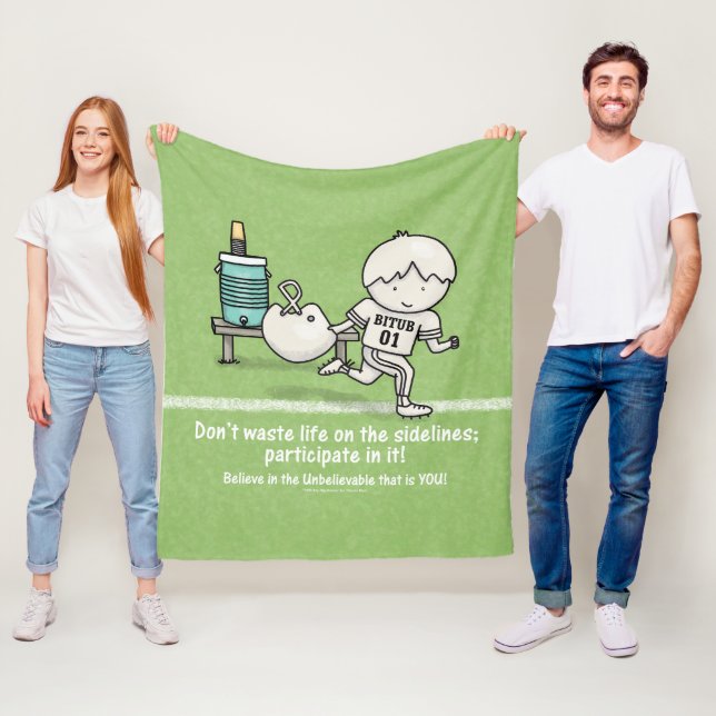 Teilnahme am Leben Fleecedecke (Beispiel)