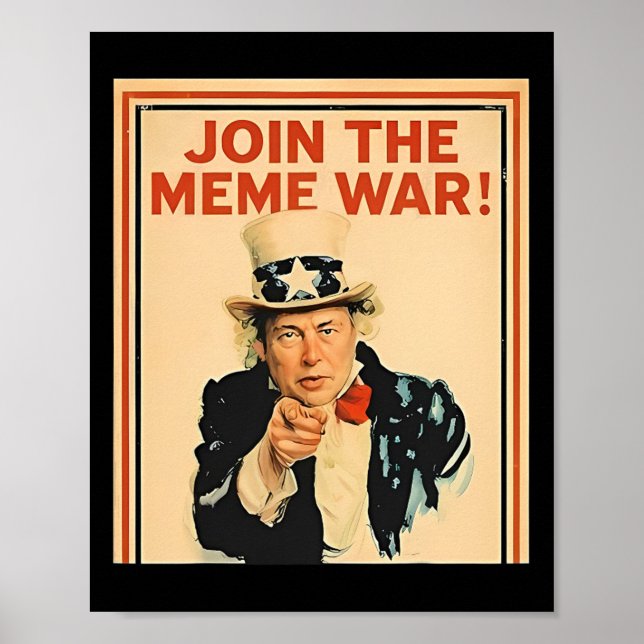 Teilnahme am Meme War Trump Poster (Vorne)