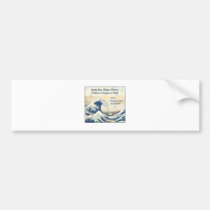 Teilnahme an der Blue Wave 2018 Autoaufkleber