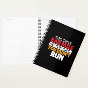 Teilnehmer - Funny Bad Mile Running Zitat Planer