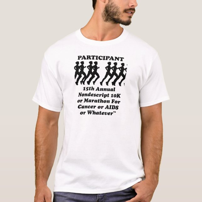 Teilnehmer NonDescript 10K Marathon T - Shirt (Vorderseite)