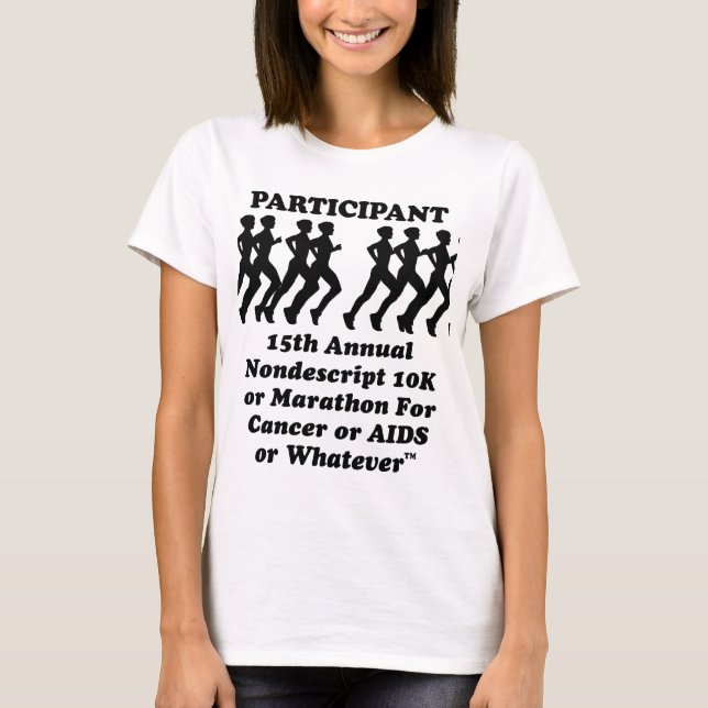 Teilnehmer NonDescript 10K Marathon T - Shirt (Vorderseite)