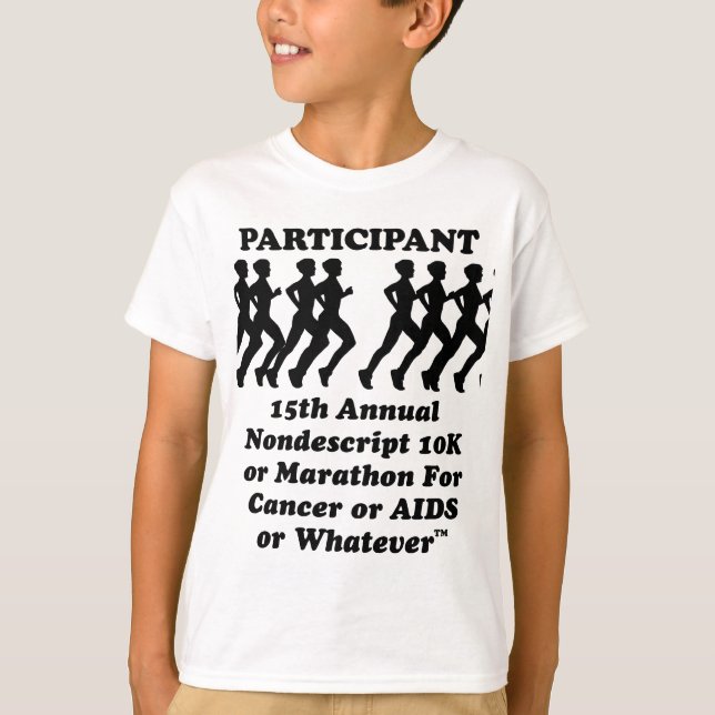 Teilnehmer NonDescript 10K Marathon T - Shirt (Vorderseite)