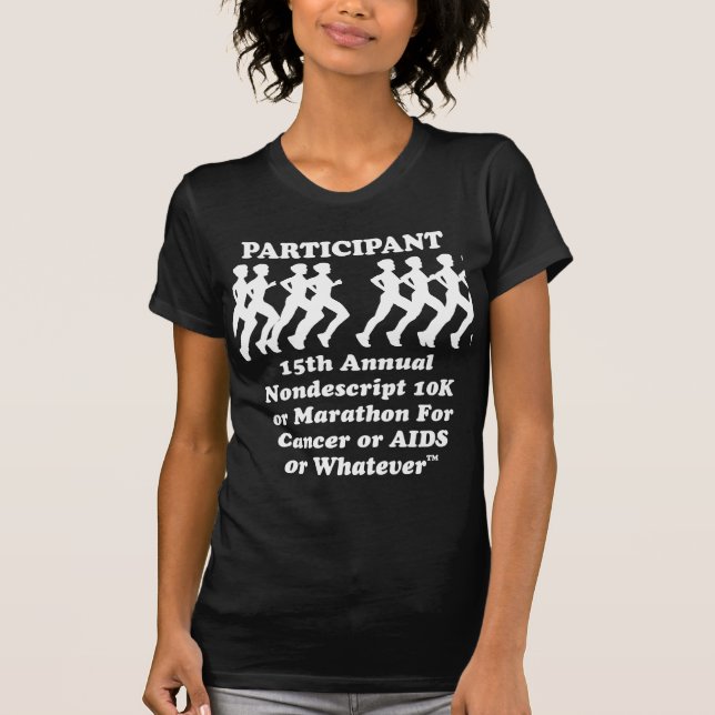Teilnehmer - Nondeskript 10K Marathon T - Shirt (Vorderseite)