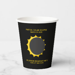 Teilsolarextraktion März 2025 Personalisiert Pappbecher