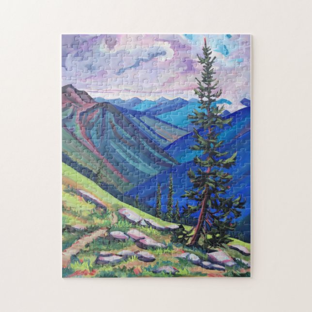 Teilweise bewölkt - Mountain Puzzle (Vertikal)