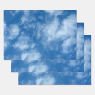Teilweise Cloudy Blue Sky Nature Fotografy Geschenkpapier Set